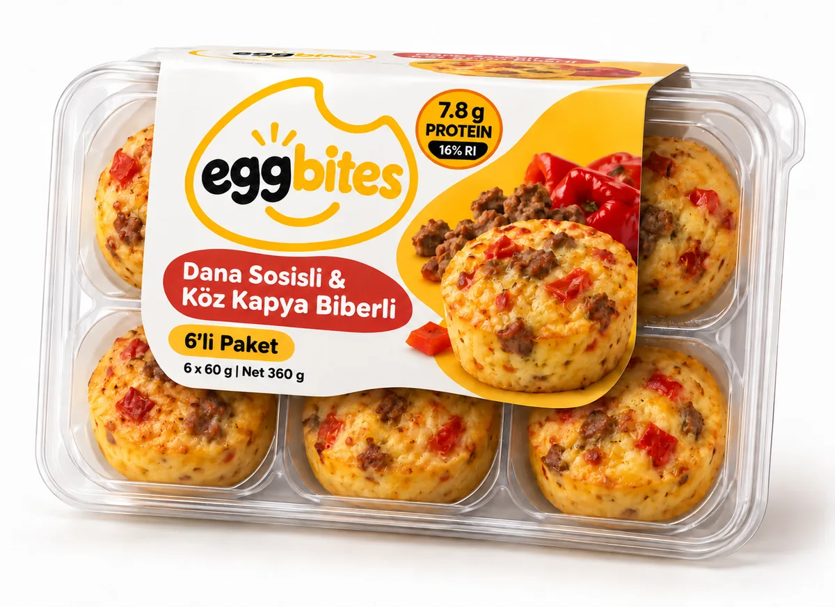 Beef Sausage & Roasted Kapia Pepper Egg Bites pack front